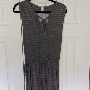 H&M Drapey Printed Dress, you can wear this with any type of shoe